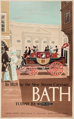 Lot 406 - Fraser (Eric). In 1828 by the New Steam Carriage, Bath Today by Western Region,  1960