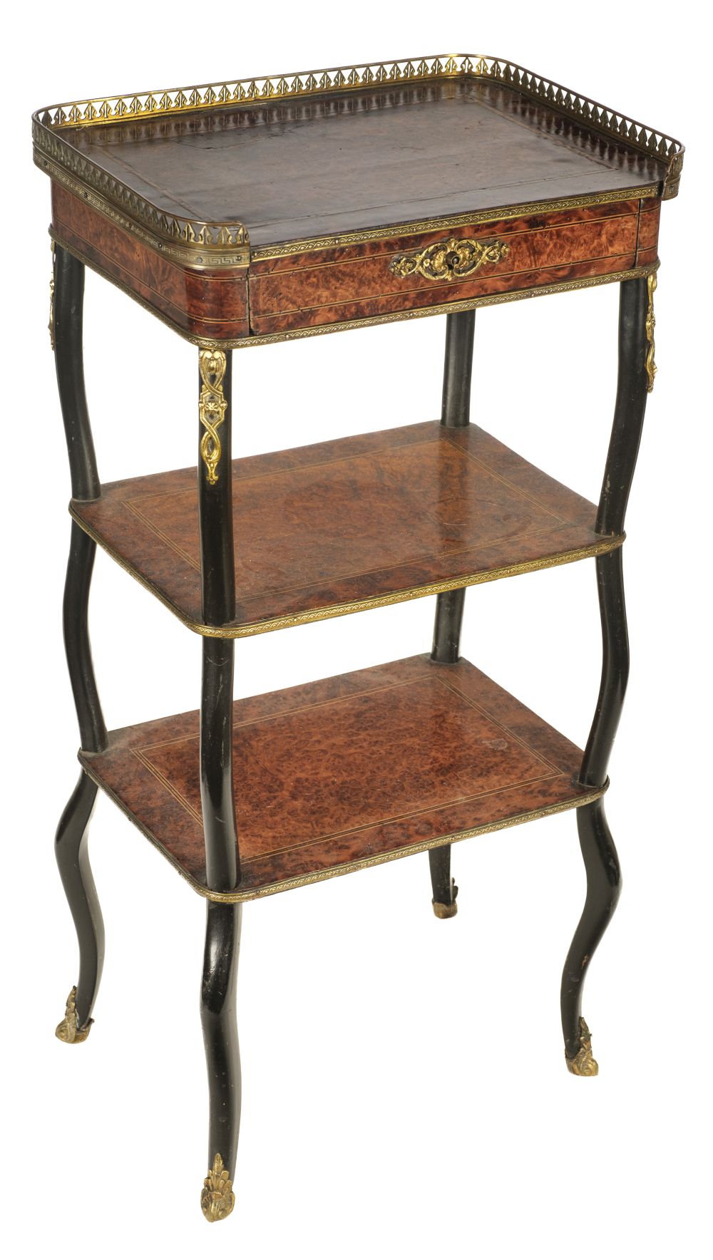 Lot 113 - Etagere. A French etagere circa 1900