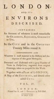 Lot 51 - London and Its Environs Described, 1761