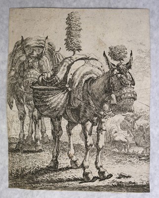 Lot 205 - Dutch School. 17th century etchings by Dujardin, Potter, Both, Berchem and De Bye