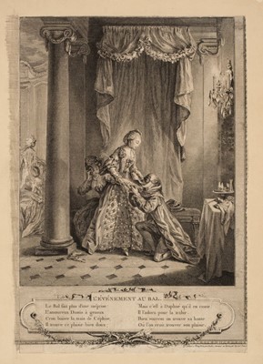 Lot 210 - Duclos (Antoine Jean, 1745-1801). L’Événement au Bal, etching with burin, & 5 others