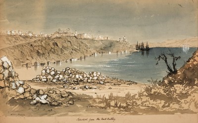 Lot 37 - Simpson (William, 1823-1899). Sebastopol from the Greek Battery, circa 1855, & 2 others similar