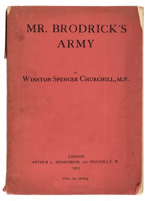 Lot 354 - Churchill (Winston Spencer). Mr. Brodrick's Army, 1903