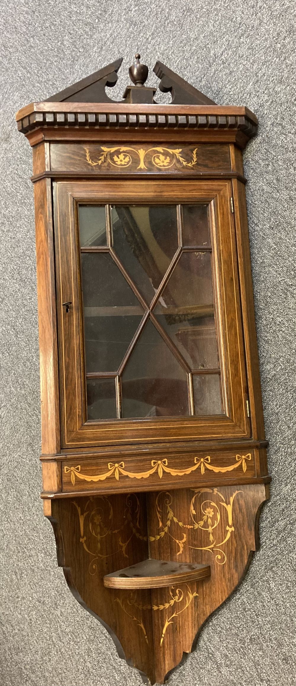 Lot 108 Hanging Corner A late Victorian