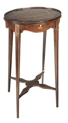 Lot 103 - Dressing Stand. A 19th century mahogany inlaid dressing stand