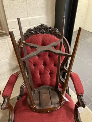 Lot 103 - Dressing Stand. A 19th century mahogany inlaid dressing stand