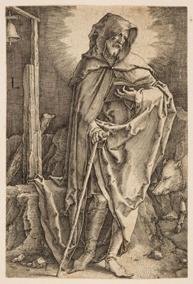 Lot 199 - Leyden (Lucas van, 1494-1533). St. Anthony the Hermit, circa 1521, engraving, and four others