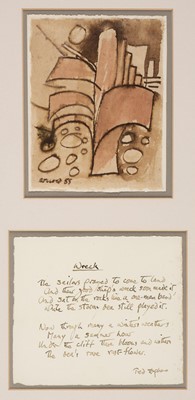 Lot 895 - Hughes (Ted, 1930-1998). Wreck, autograph manuscript poem, 1998