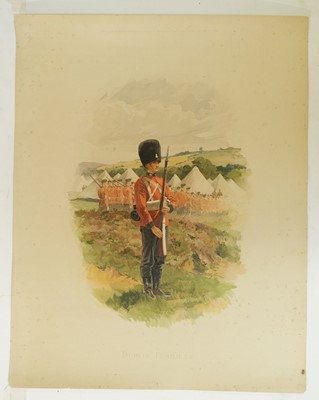 Lot 252 - Wollen (William B.). Seven large lithographs of Military Uniforms, circa 1902