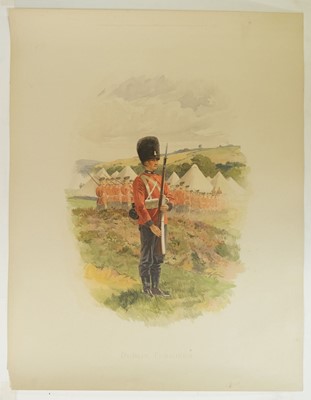 Lot 252 - Wollen (William B.). Seven large lithographs of Military Uniforms, circa 1902
