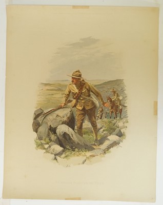Lot 252 - Wollen (William B.). Seven large lithographs of Military Uniforms, circa 1902
