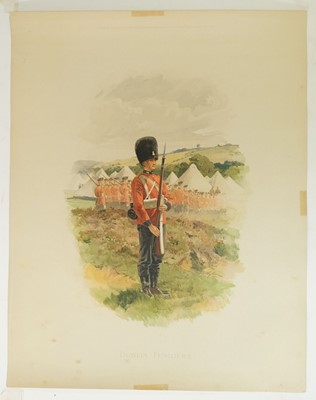 Lot 252 - Wollen (William B.). Seven large lithographs of Military Uniforms, circa 1902