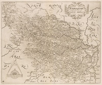 Lot 101 - British County Maps. A collection of approximately 100 maps,  17th - 19th century