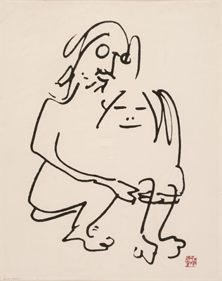 Lot 225 - Lennon (John, 1940-1980). "The Hug", lithograph