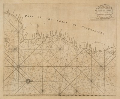 Lot 139 - India. Thornton (John). Four sea charts of the coast of Southern India, circa 1750