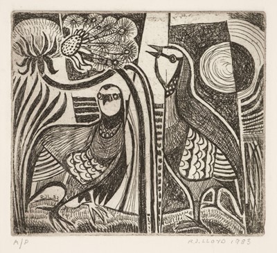 Lot 394 - Lloyd (Reginald, James 1926 - 2020). Two Partridges, 1983