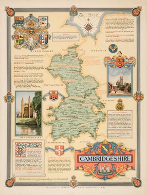 Lot 113 - Cambridge & Huntingdonshire. A collection of 20 maps, 17th - 19th century