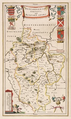 Lot 156 - Midland Counties. A collection of 25 maps, 17th - 19th century