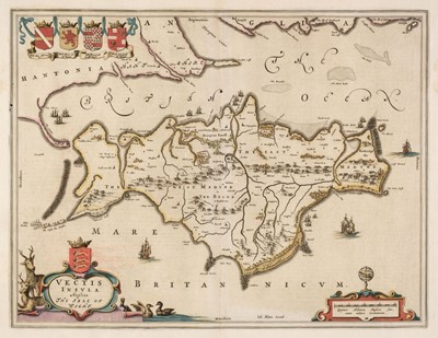 Lot 143 - Isle of Wight. Blaeu (Johannes), Vectis Insula Anglice The Isle of Wight, Amsterdam, circa 1660