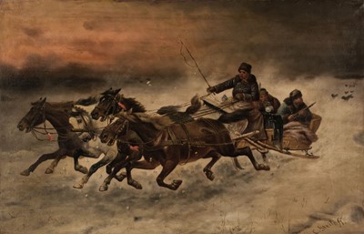 Lot 291 - Stoiloff (Konstantine, 1850-1924). Cossack Sledge..., and one other