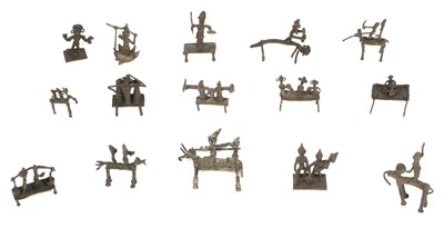 Lot 46 - Ashanti. A collection of Ashanti bronze figures