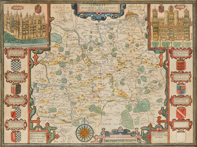 Lot 136 - Surrey. Speed (John), Surrey Described and Divided into Hundreds, 1676