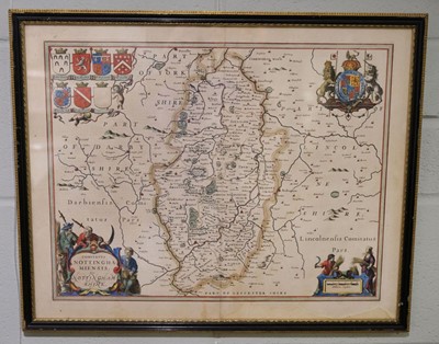 Lot 165 - Nottinghamshire. Speed (John), The Countie of Nottingham described..., circa 1627