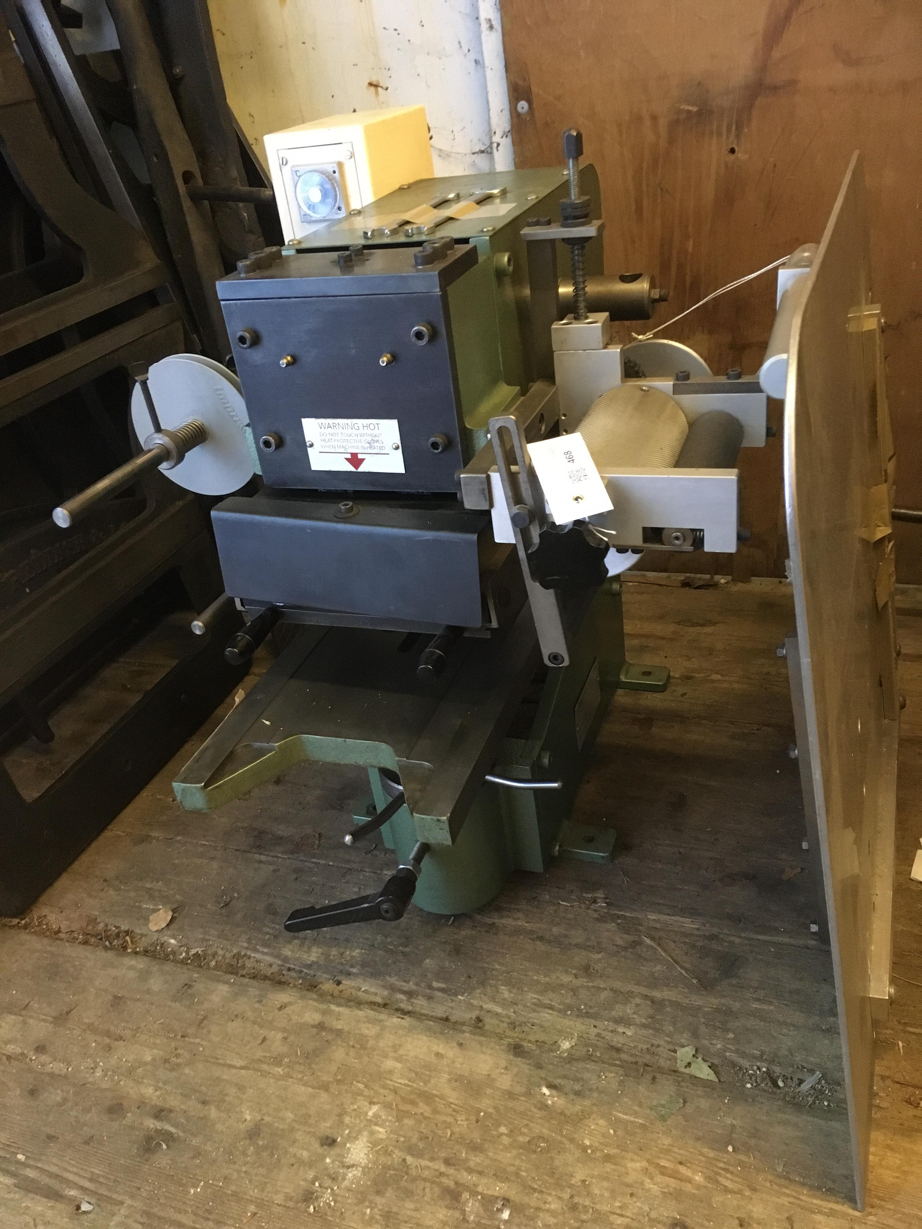 Lot 468 Lettering machine. An Impress HM4 hot foil