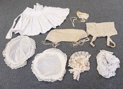 Lot 139 - Children's clothing. A collection of garments & accessories, including lace, 19th & 20th century