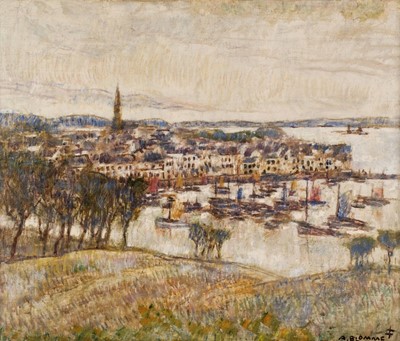 Lot 449 - Blomme (Alfons, 1889-1979). Continental harbour scene