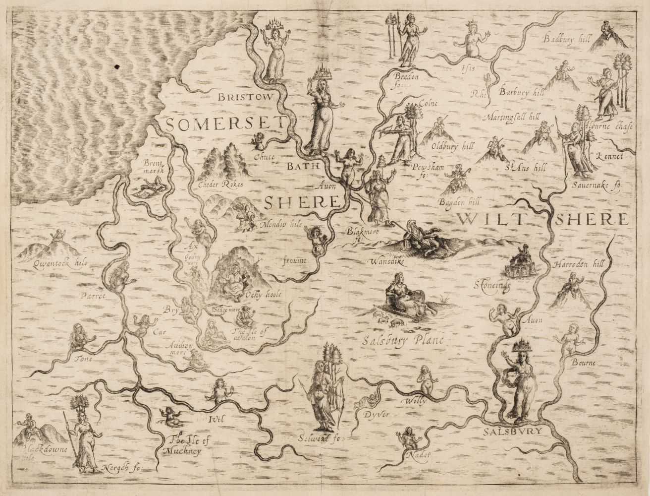 Lot 122 - Drayton (Michael). Four allegorical maps,