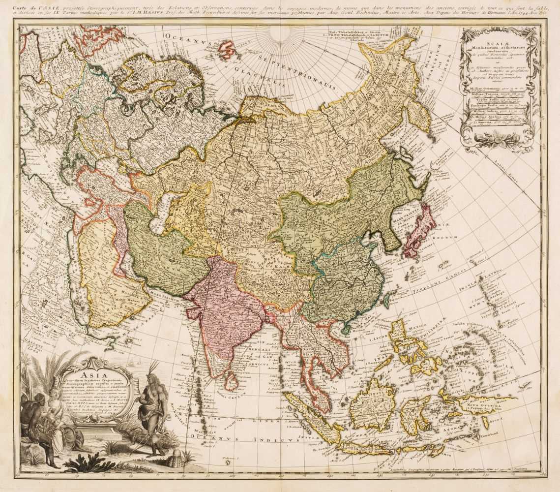 Lot 91 - Asia. Homann (Johann Baptist, heirs of), Asia secundum legitimas..., 1744