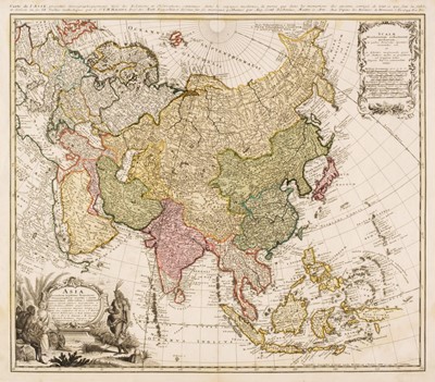 Lot 91 - Asia. Homann (Johann Baptist, heirs of), Asia secundum legitimas..., 1744