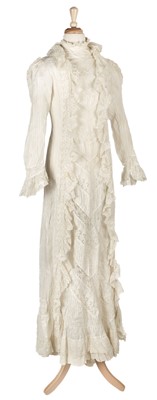 Lot 150 - Clothing. An Edwardian tea gown, circa 1910, & others