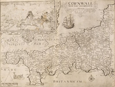 Lot 154 - Maps. A mixed collection of approximately 175 British maps, 17th - 19th century