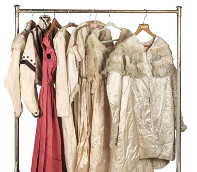 Lot 148 - Clothing. A quantity of mainly 19th and some early 20th century ladies' garments