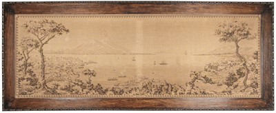 Lot 192 - Tapestry. Panorama of Naples, Italy, circa 1880