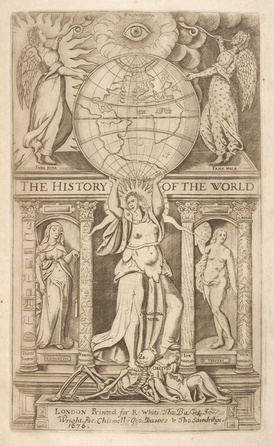 Lot 9 - Raleigh (Walter). The History of the World in Five Books, London: Robert White, 1677