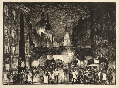 Lot 376 - Brangwyn (Frank, 1867-1956). View of St Paul's from Ludgate, lithograph