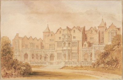 Lot 306 - Buckler (John Chessell, 1793-1894). Holland House, Kensington, 1827, watercolour