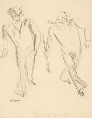 Lot 420 - Thomson (Alfred Reginald, 1875-1979). John and Super-John, pencil drawing