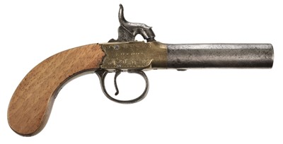 Lot 336 - Pistol. An early 19th century English percussion pocket pistol by Durs Egg