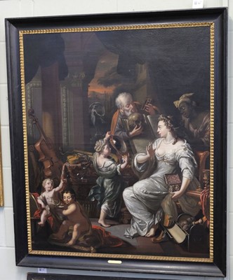 Lot 257 - Collenius (Hermannus Collum, 1649/1650-1723 Groningen). Allegory of the Transience of Worldly Affairs