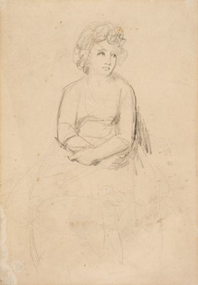 Lot 250 - Romney (George, 1734-1802). Young Woman Seated