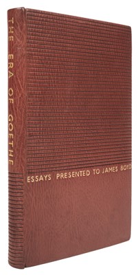 Lot 352 - Binding (Robinson, Ivor, 1924-2014). The Era of Goethe, essays presented to James Boyd, 1959