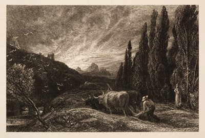 Lot 342 - Palmer (Samual, 1805-1881). The Early Ploughman, 1861