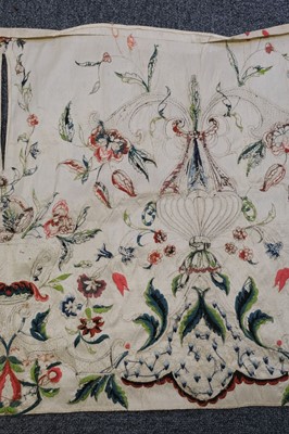 Lot 160 - Embroidery. An apron panel, British, circa 1730-40