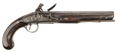 Lot 332 - Pistol. A George III period flintlock pistol by John Richards, Strand London