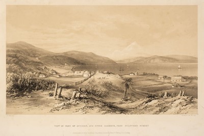 Lot 232 - New Zealand. Kettle (C. H.), View of Part of Dunedin and Upper Harbour from Stafford Street, 1849