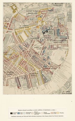 Lot 219 - London. Booth (Charles), Untitled map of West London, circa 1890